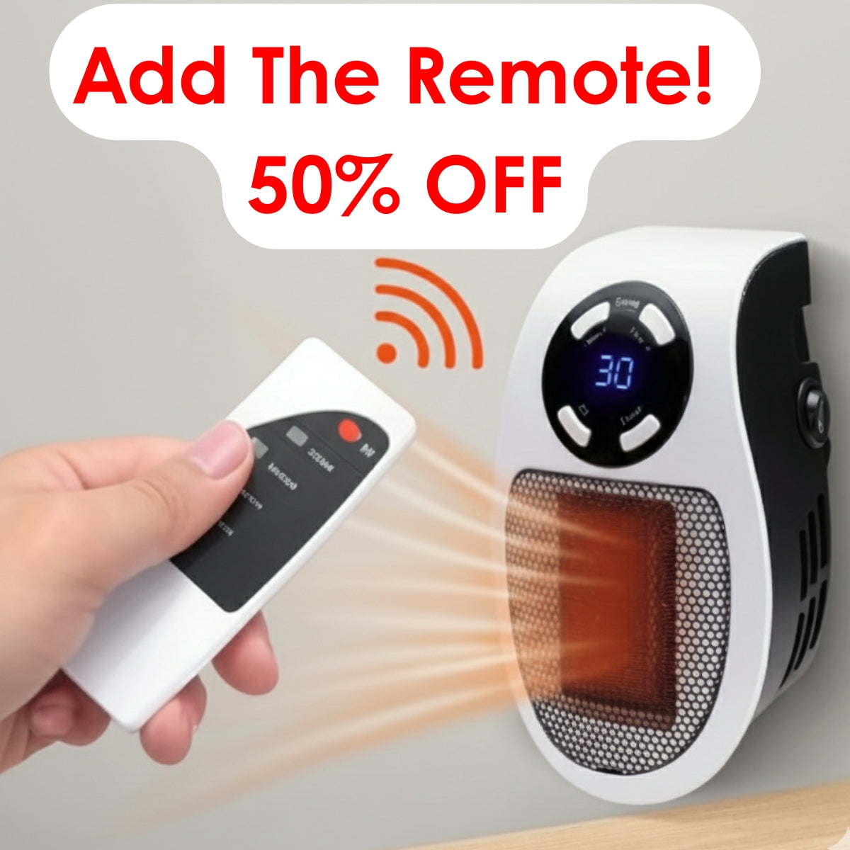 Add the Remote for the Heater 🔥 50% OFF!