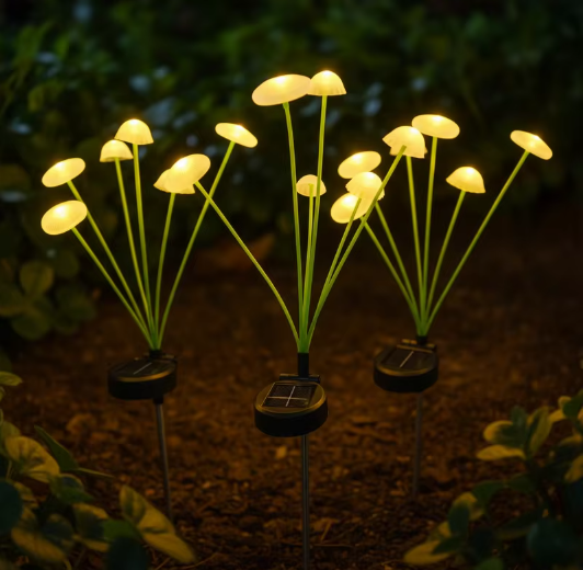 Add Solar Mushroom Light | No Wires Needed 🔥