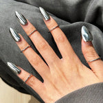 🔥 Last Day Sale | 925 Silver Plated Adjustable Punk Five Finger Nail Ring