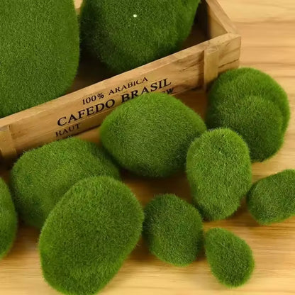 Incredible Velvet Moss Stones | 10 Pcs 🌳