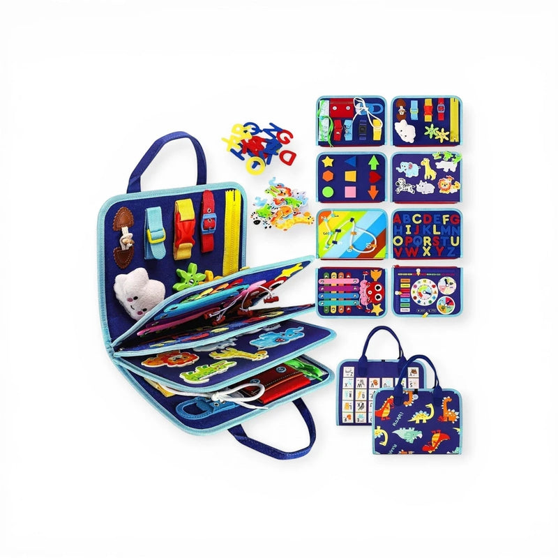 Interactive Wooden Montessori Busy Board