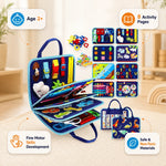 Interactive Wooden Montessori Busy Board