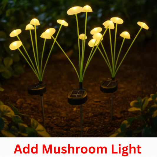 Add Solar Mushroom Light | No Wires Needed 🔥