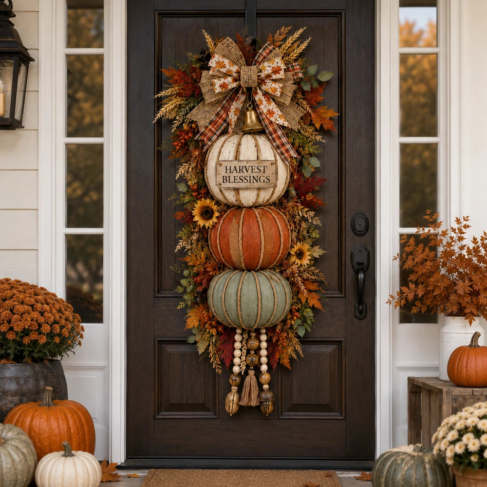 🔥 Last Day Sale | Lighted Stacked Pumpkin Fall Decor