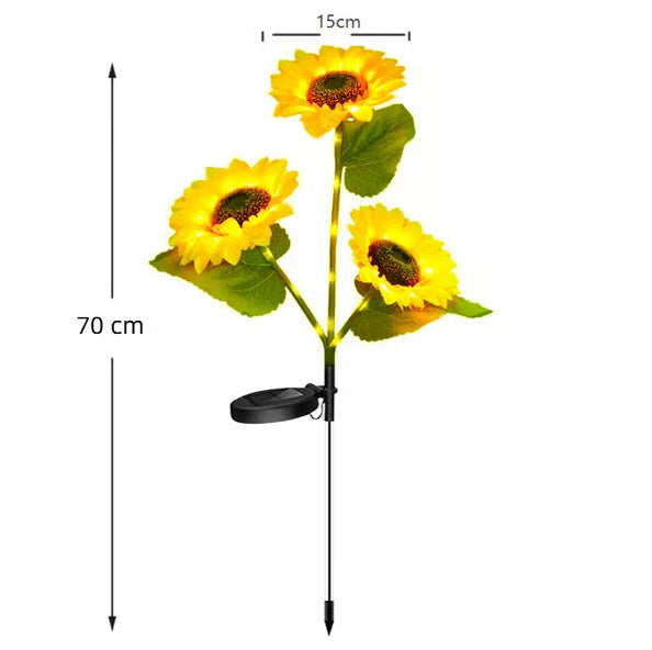 Solar Sunflower Glow Lights