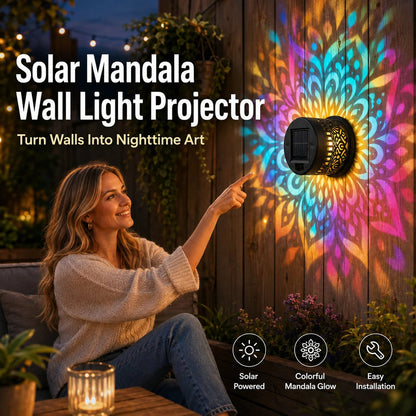 🔥 Last Day Sale | Gardena™ Mandala Solar Wall Light