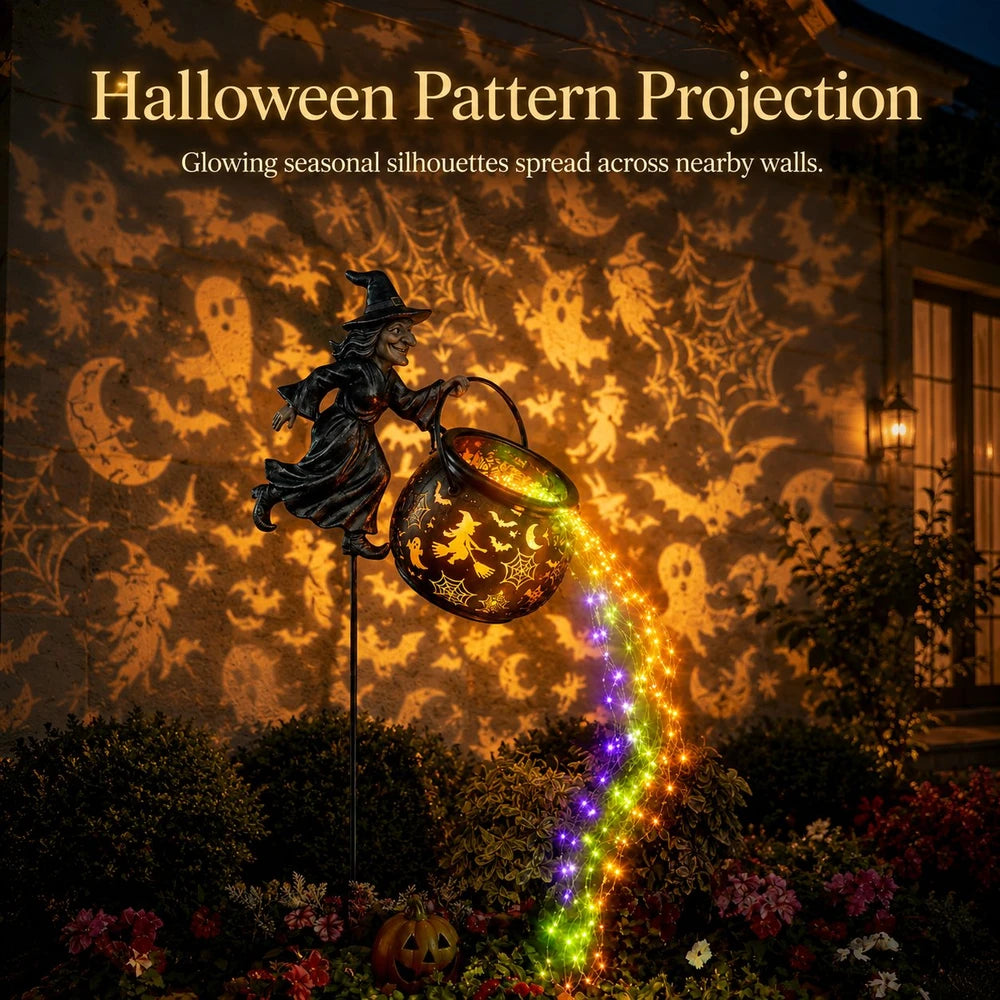 🔥 Last Day 49% OFF🎃 Halloween Witch Cauldron Garden Light