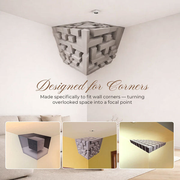 Floating Cube Illusion Decal