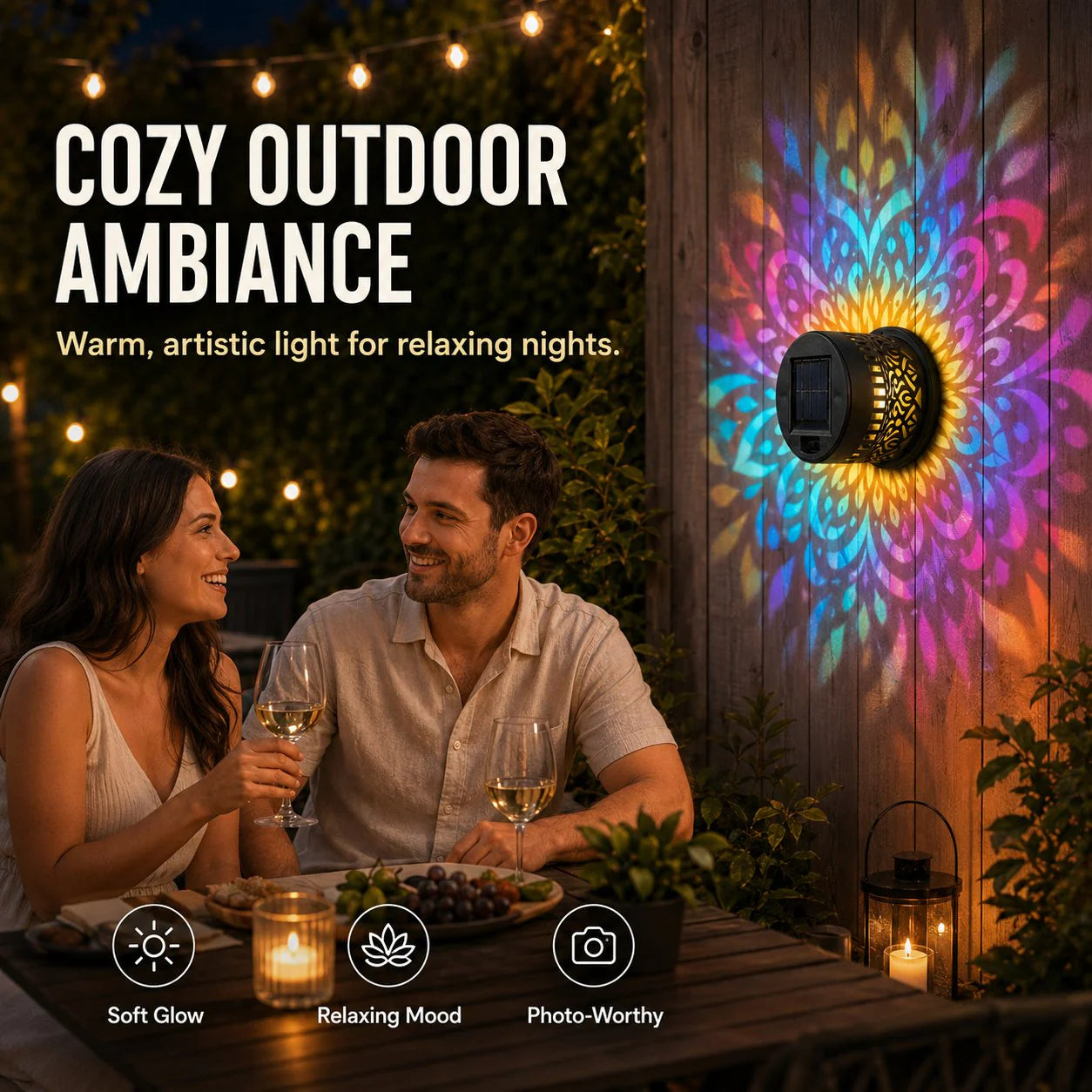 🔥 Last Day Sale | Gardena™ Mandala Solar Wall Light