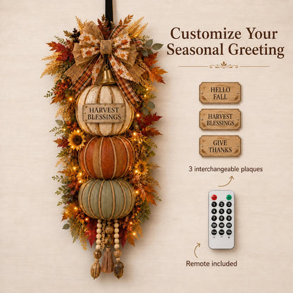 🔥 Last Day Sale | Lighted Stacked Pumpkin Fall Decor