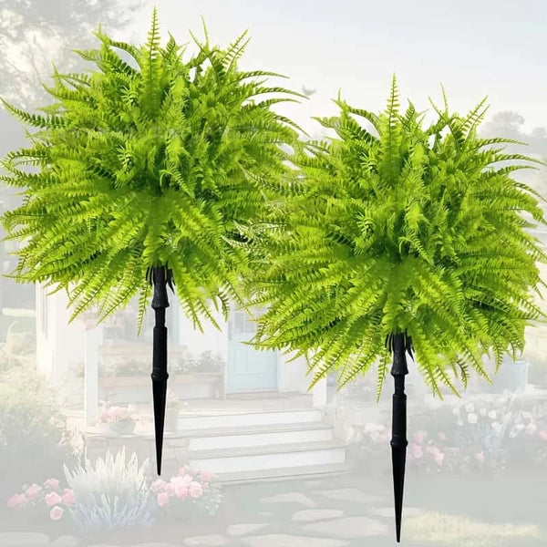 Evergreen Persian Fern Garden Stake
