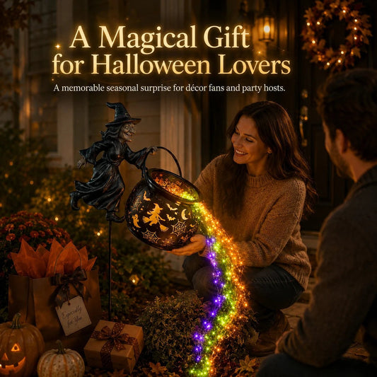 🔥 Last Day 49% OFF🎃 Halloween Witch Cauldron Garden Light