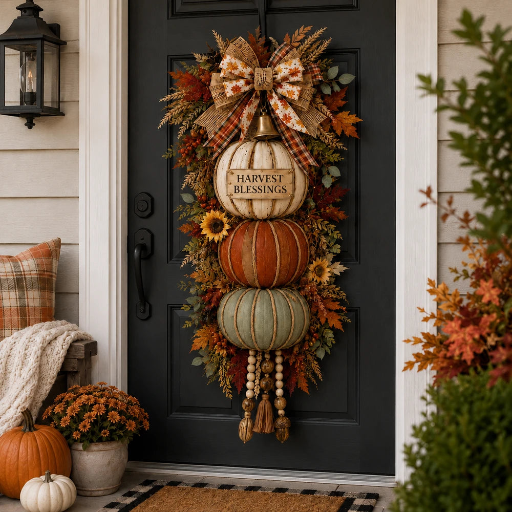 🔥 Last Day Sale | Lighted Stacked Pumpkin Fall Decor