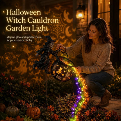 🔥 Last Day 49% OFF🎃 Halloween Witch Cauldron Garden Light