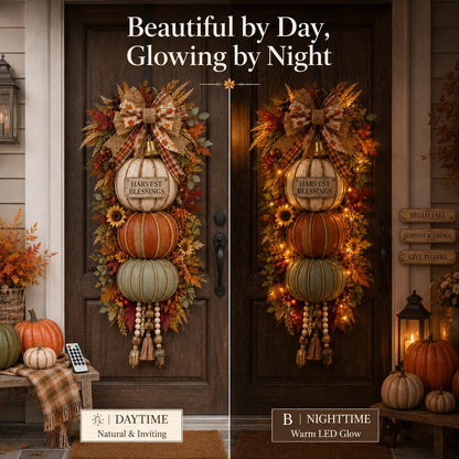 🔥 Last Day Sale | Lighted Stacked Pumpkin Fall Decor