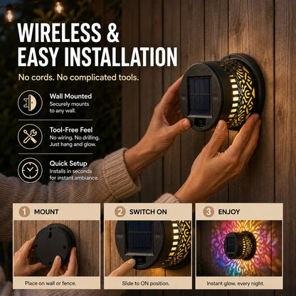 🔥 Last Day Sale | Gardena™ Mandala Solar Wall Light