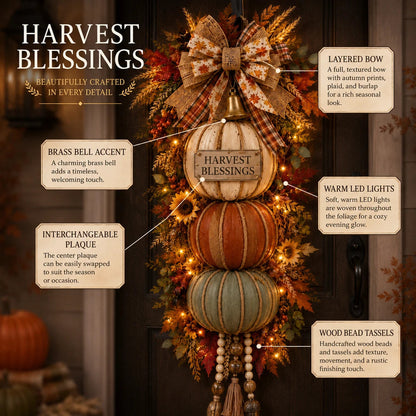 🔥 Last Day Sale | Lighted Stacked Pumpkin Fall Decor