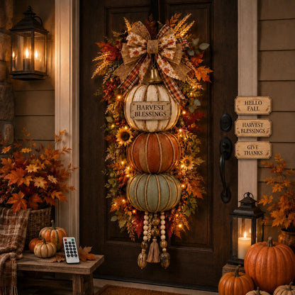 🔥 Last Day Sale | Lighted Stacked Pumpkin Fall Decor