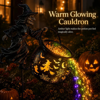 🔥 Last Day 49% OFF🎃 Halloween Witch Cauldron Garden Light