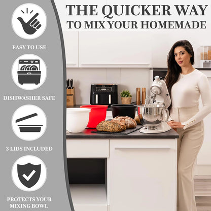 🔥 Last Day Sale | 5 Quart Silicone Mixer Bowl Liners™